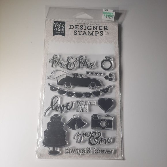 Echo Park Paper Company Mr & Mrs Stamp - Picture 2 of 8